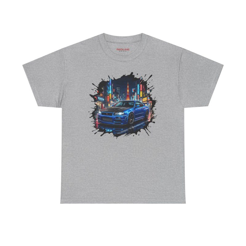 BNR34 shirt sport grey - front view