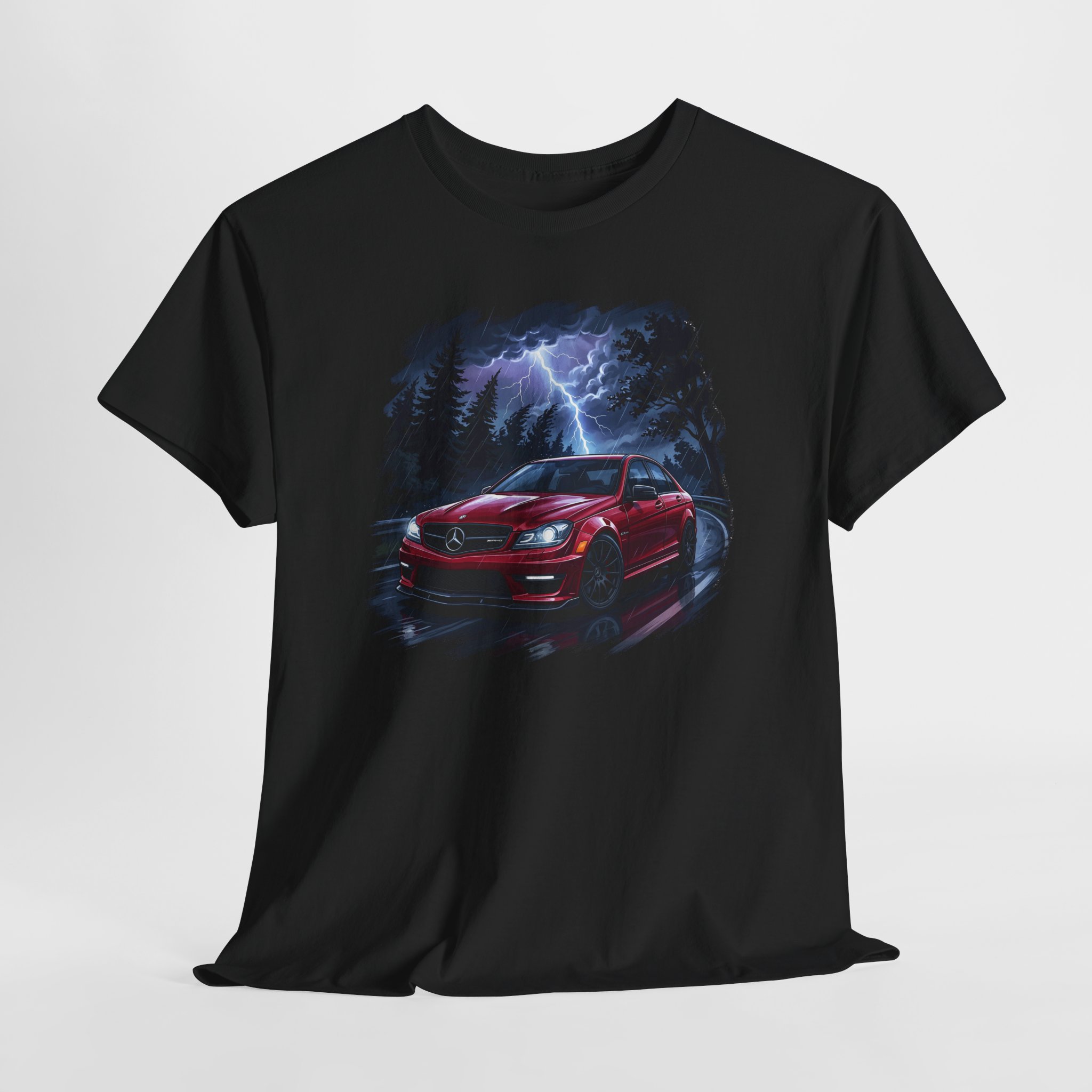 W204 t-shirt - black front view