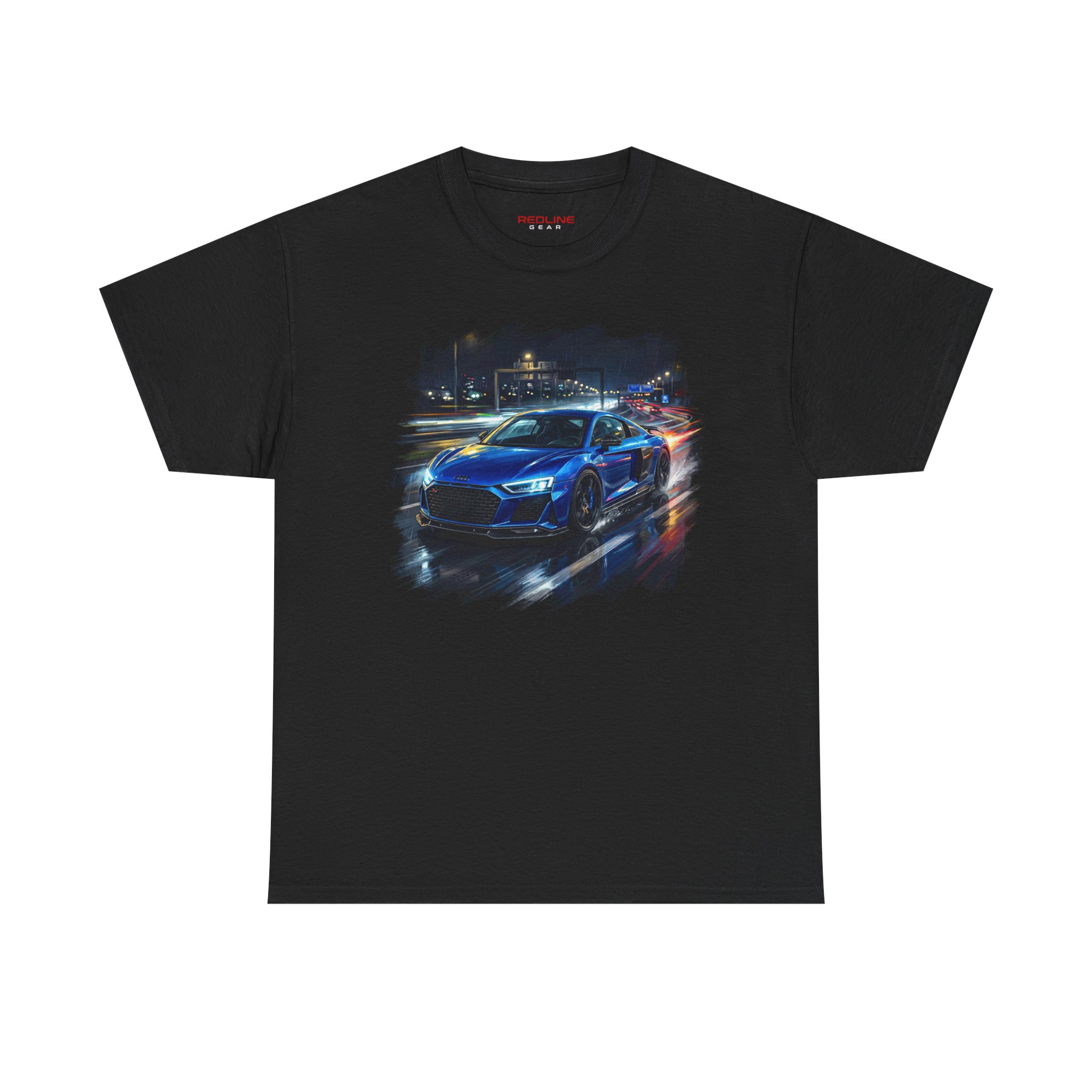 R8 V10 shirt black - side angle