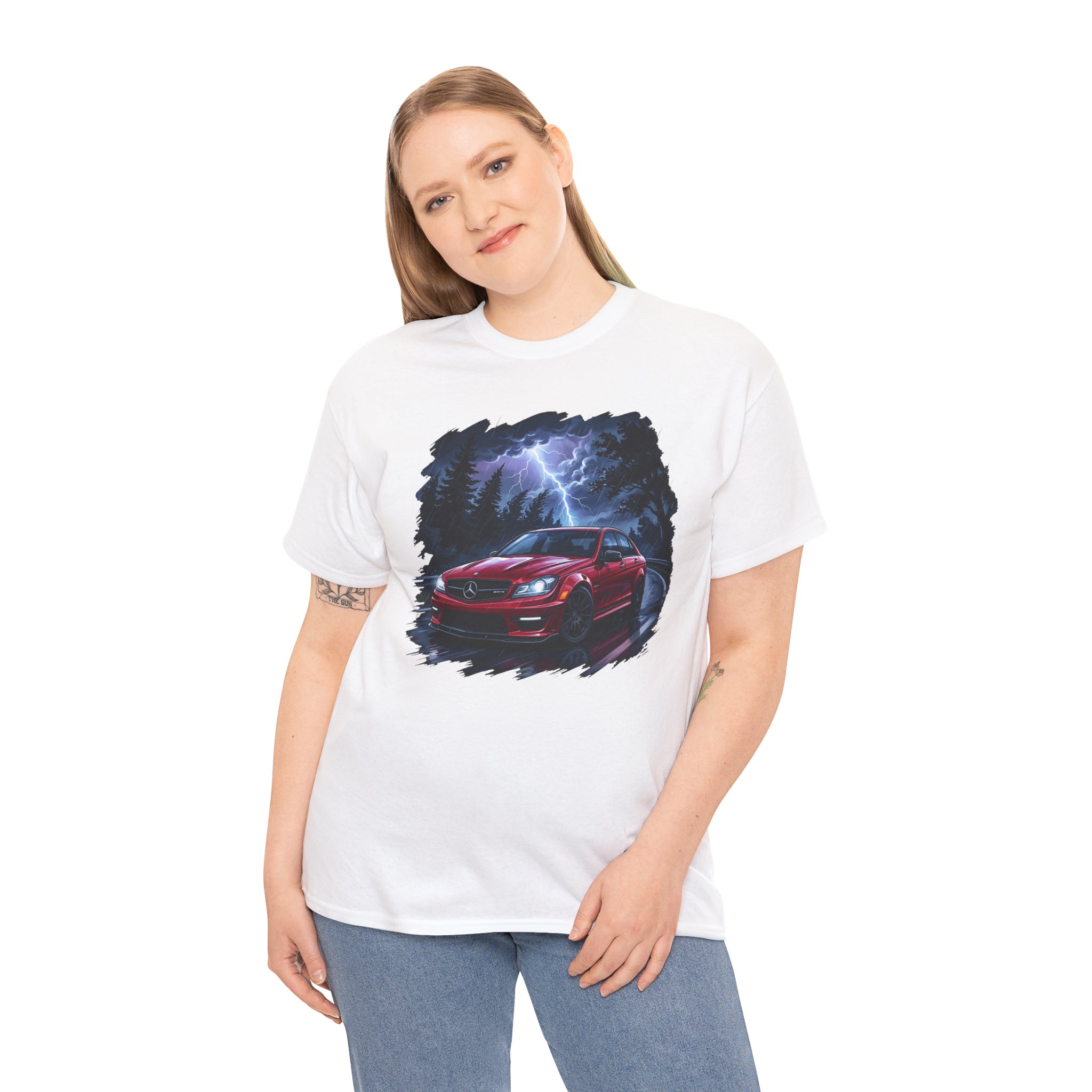 W204 t-shirt black - close up graphic