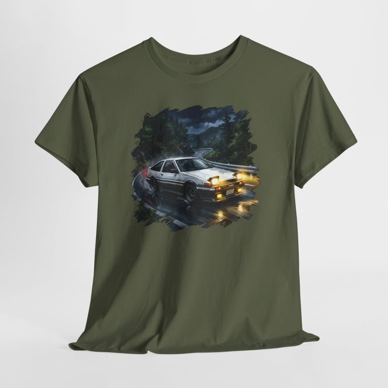 AE86 shirt sport grey - worn front