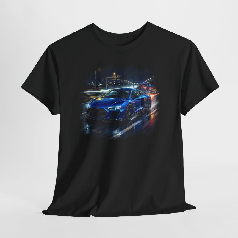 R8 V10 shirt - black front view