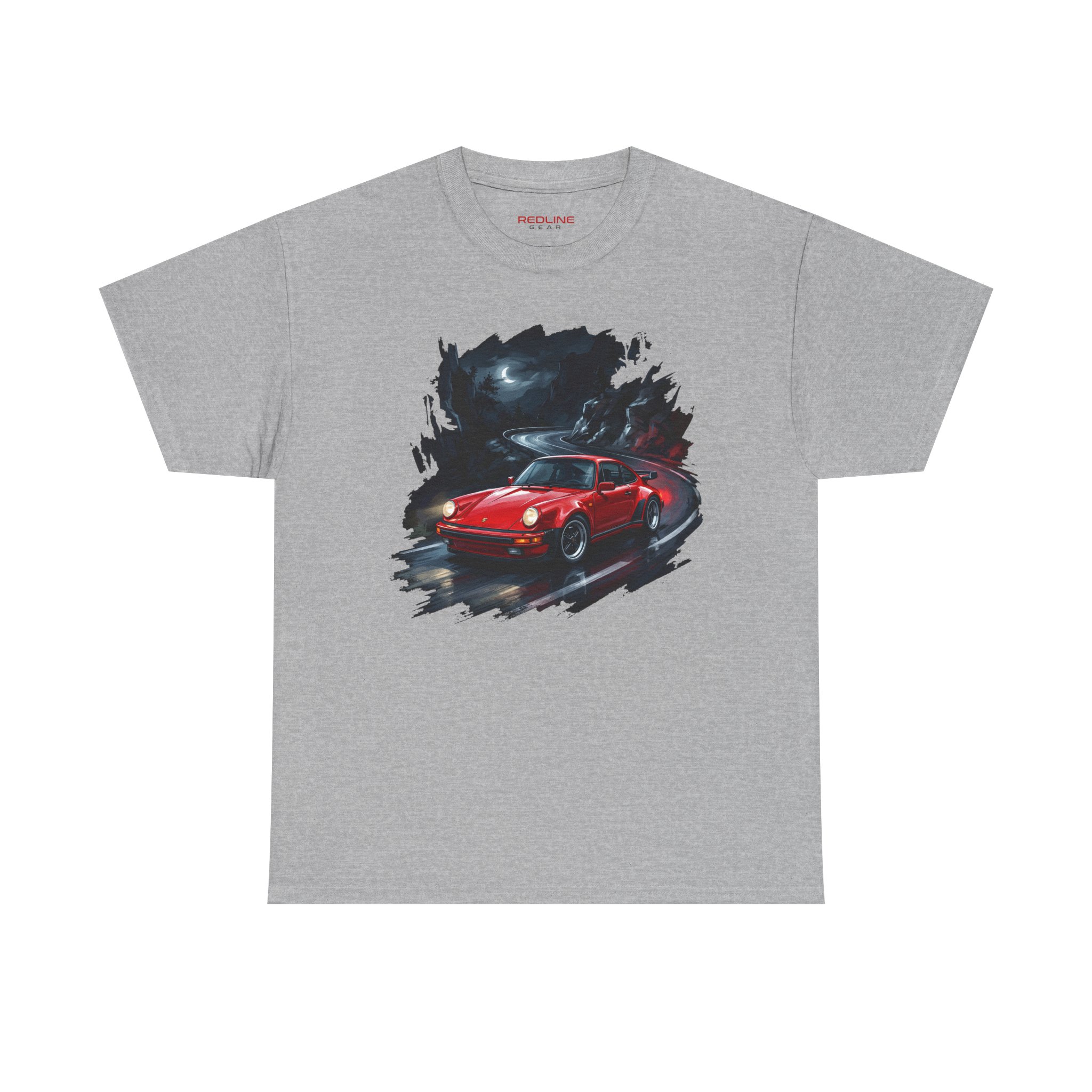 930 Turbo shirt sport grey - front view